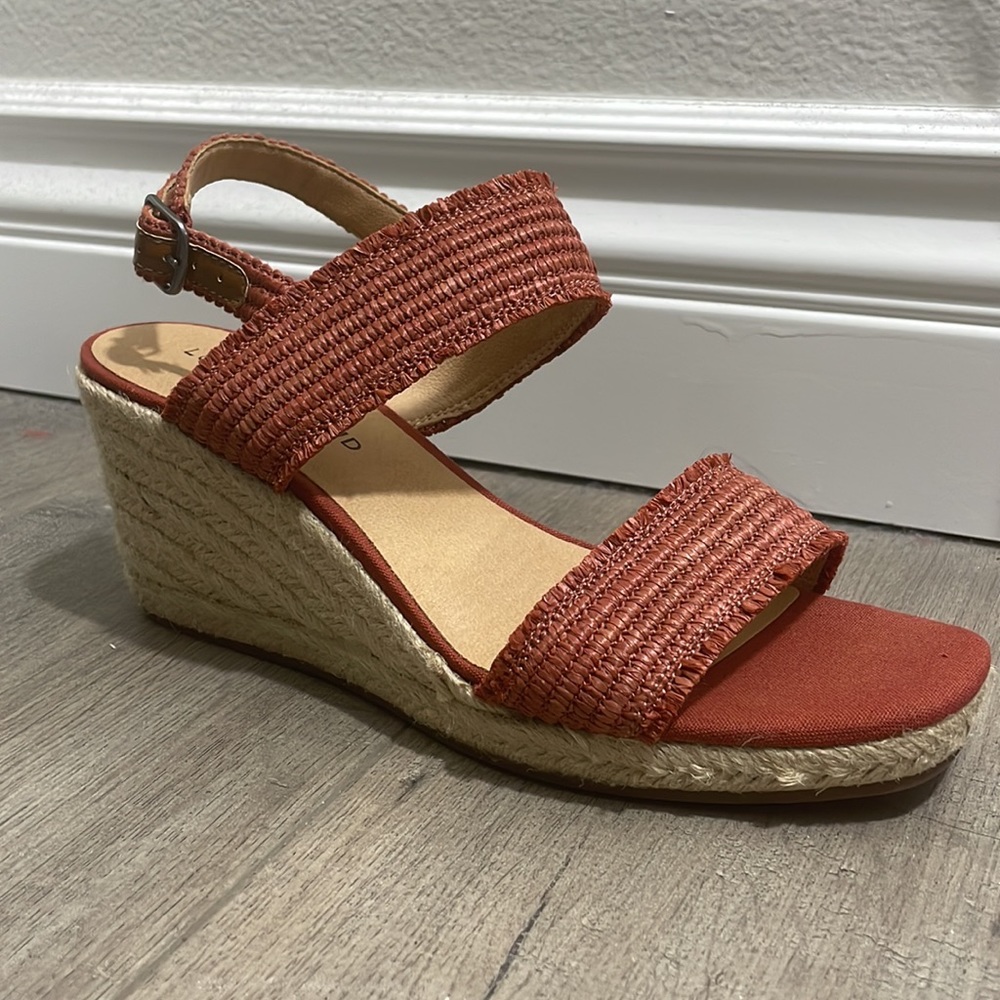 Lucky Brand Minjah Espadrille Wedge Sandal - Sumac - Picture 9 of 14